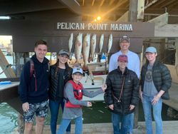 2 redfish caught during fishing trip in Port Isabel