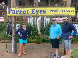Two Redfish, 47 inches long, caught while fishing in Port Isabel