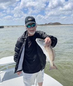 Lone angler fishing in Corpus Christi