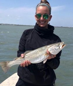 Angler with big fish in Corpus Christi