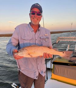 A person fishing in Rockport