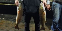 Two redfish caught while fishing in TX