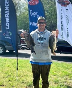 Largemouth bass caught in Waterbury