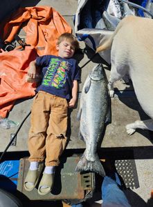 Chinook salmon fishing in Astoria