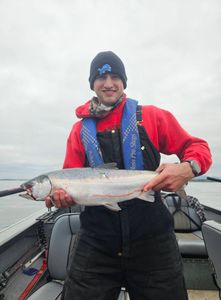 A person fishing in Oregon