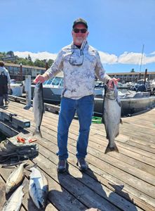 Three fish caught while fishing in Oregon