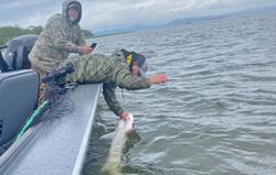 Angler enjoying a day of fishing in OR
