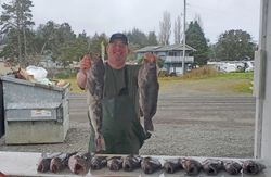 Two large fish caught in Astoria