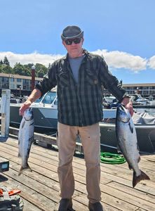 Two pink salmon caught while fishing in OR