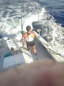 Perfect conditions for deep sea jigging and trolling off Kailua-Kona today!