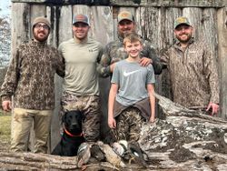 5 people fishing and hunting in Marksville