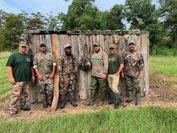 Group of six people enjoying fishing and hunting in Marksville