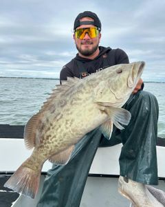 Caught a 25-inch Gag Grouper while fishing in FL