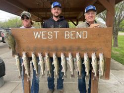 12 walleye and smallmouth bass caught by 3 people in Pierre
