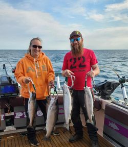 Two people fishing in NY