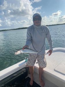 Bone fish with the Montana crew in Walkers Cay