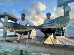 Two people fishing at Lake Worth