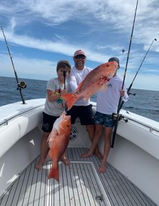 Two anglers fishing in Alabama waters