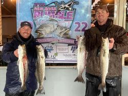 4 spotted weakfish caught during cruises and fishing in NC
