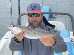 Spotted Weakfish, a 17-inch fish, caught in Hubert