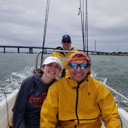 Three people enjoying a fishing trip in Avalon