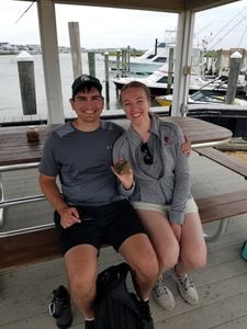 Two people fishing in Avalon