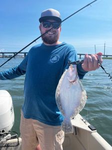 One person fishing in NJ