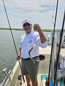 Person fishing in NJ