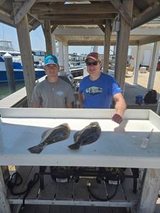 Two people fishing in New Jersey