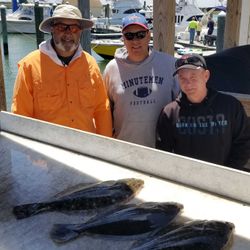 A summer flounder, a 21-inch fish, caught while fishing in NJ