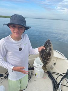 A single summer flounder fish caught in NJ