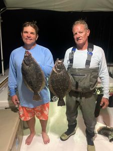 Two summer flounder caught while fishing in MS
