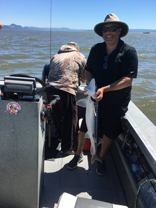 Angler with a big fish caught in OR