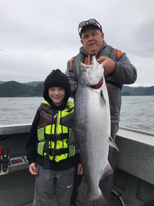 Chinook salmon caught while fishing in OR