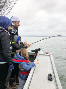 Three people fishing in Warrenton