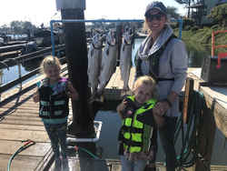 Two pink and coho salmon caught in Warrenton