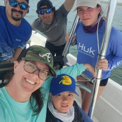Five people fishing in Panama City