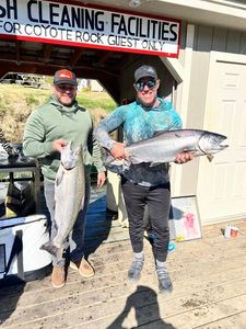 Two people fishing in OR