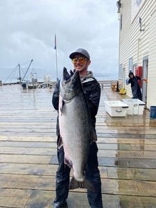 Chinook salmon caught while fishing in OR