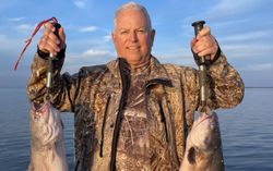 Two small fishing rods and tackle with location SC