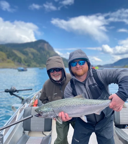 Angling in Montesano with two people