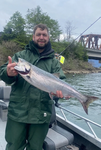 A lone angler fishing in Montesano