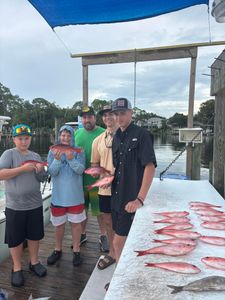 Five anglers fishing in Niceville, best great catch of the day