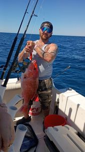 Red snapper caught while fishing in Niceville FL waters