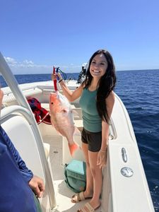Red snapper caught while fishing in Niceville Florida waters