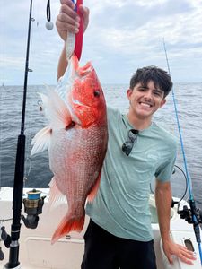 Red snapper catch displayed on fishing boat in Niceville FL