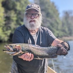 Lone angler fishing in NY