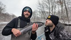 Two people fishing in Altmar