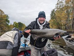 A person fishing in Altmar