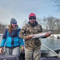 Rainbow trout caught while fishing in NY